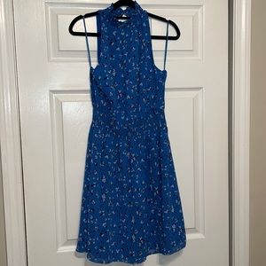 NWT Blue sleeveless floral dress